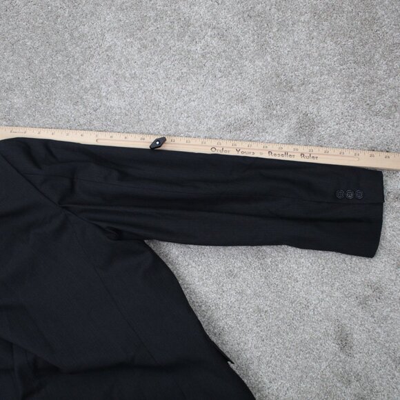 CANALI Proposta Blazer Mens US 42R UK 52R Black Pinstripe Wool Sports Jacket - Picture 12 of 16